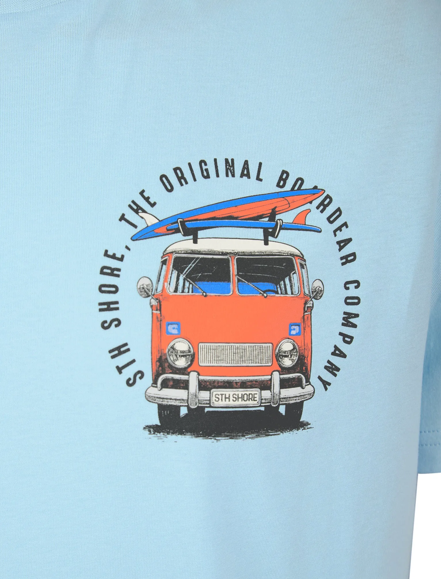 Borini Back Print Vintage Retro Graphic Motif Cotton Jersey T-Shirt in Summer Song - South Shore sold by Tokyo Laundry product image thumbnail 4