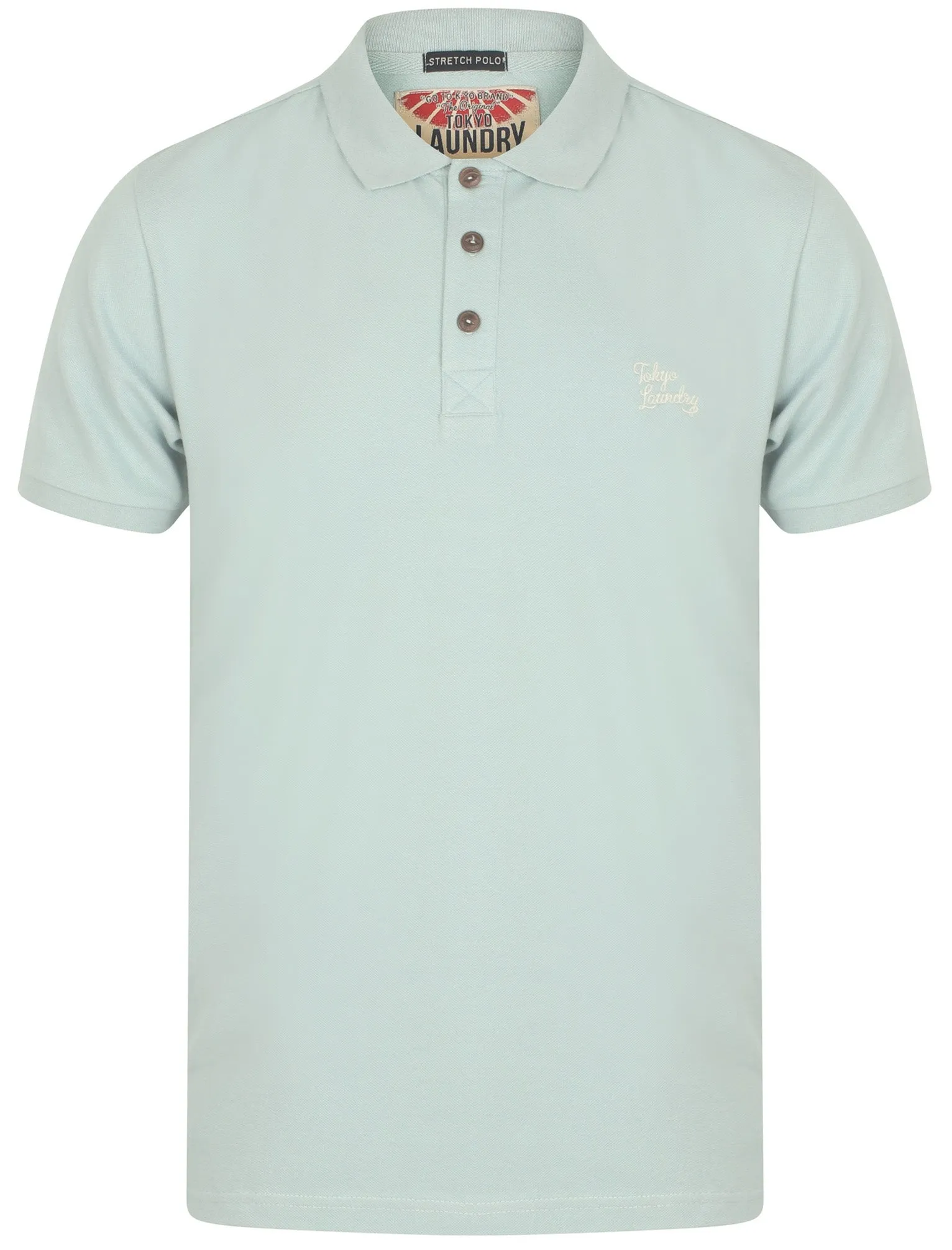 Roseville Cotton Pique Polo Shirt In Pale Mint - Tokyo Laundry sold by Tokyo Laundry