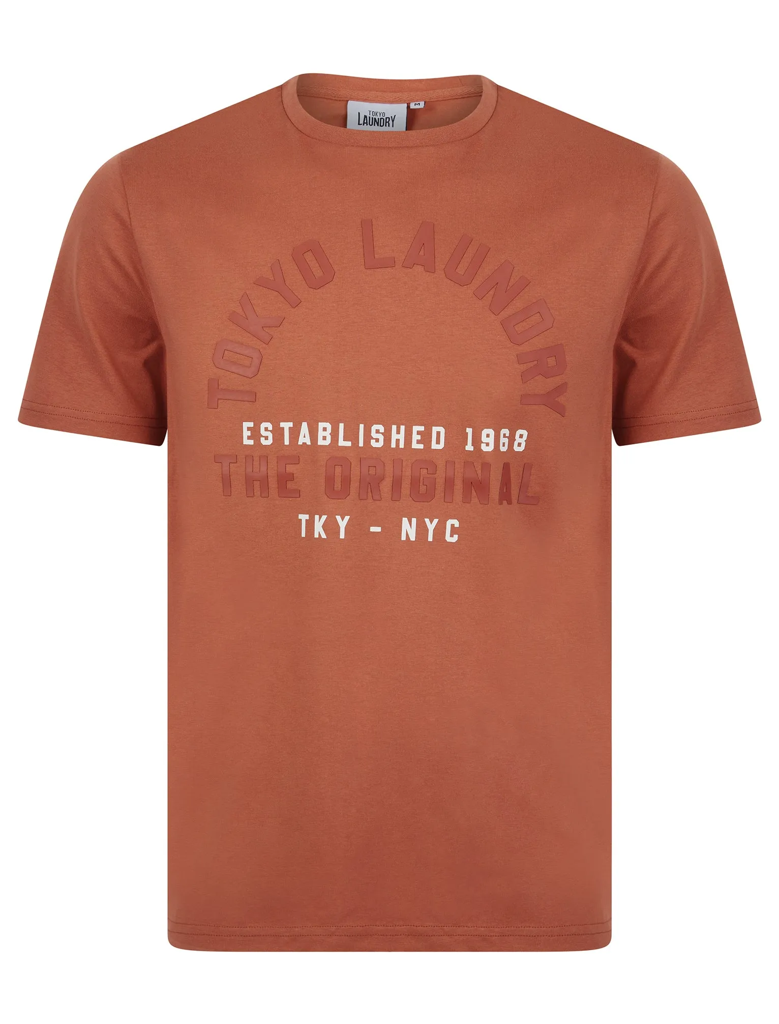 Lewes Vintage Retro Motif Cotton Jersey T-Shirt in Peachy - Tokyo Laundry sold by Tokyo Laundry
