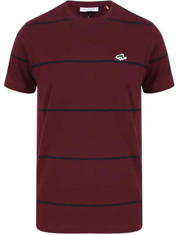 Barrack Striped Cotton Jersey T-Shirt In Port Royale - Le Shark sold by Tokyo Laundry