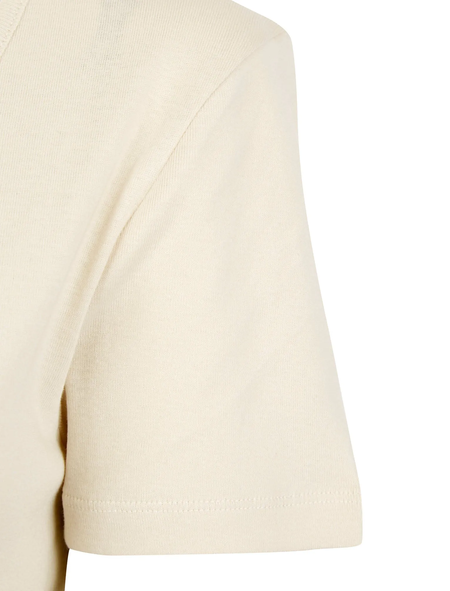 Viola Plain 100% Cotton Scoop V-Neck T-Shirt in Moonbeam Stone - Amara Reya sold by Tokyo Laundry product image thumbnail 3