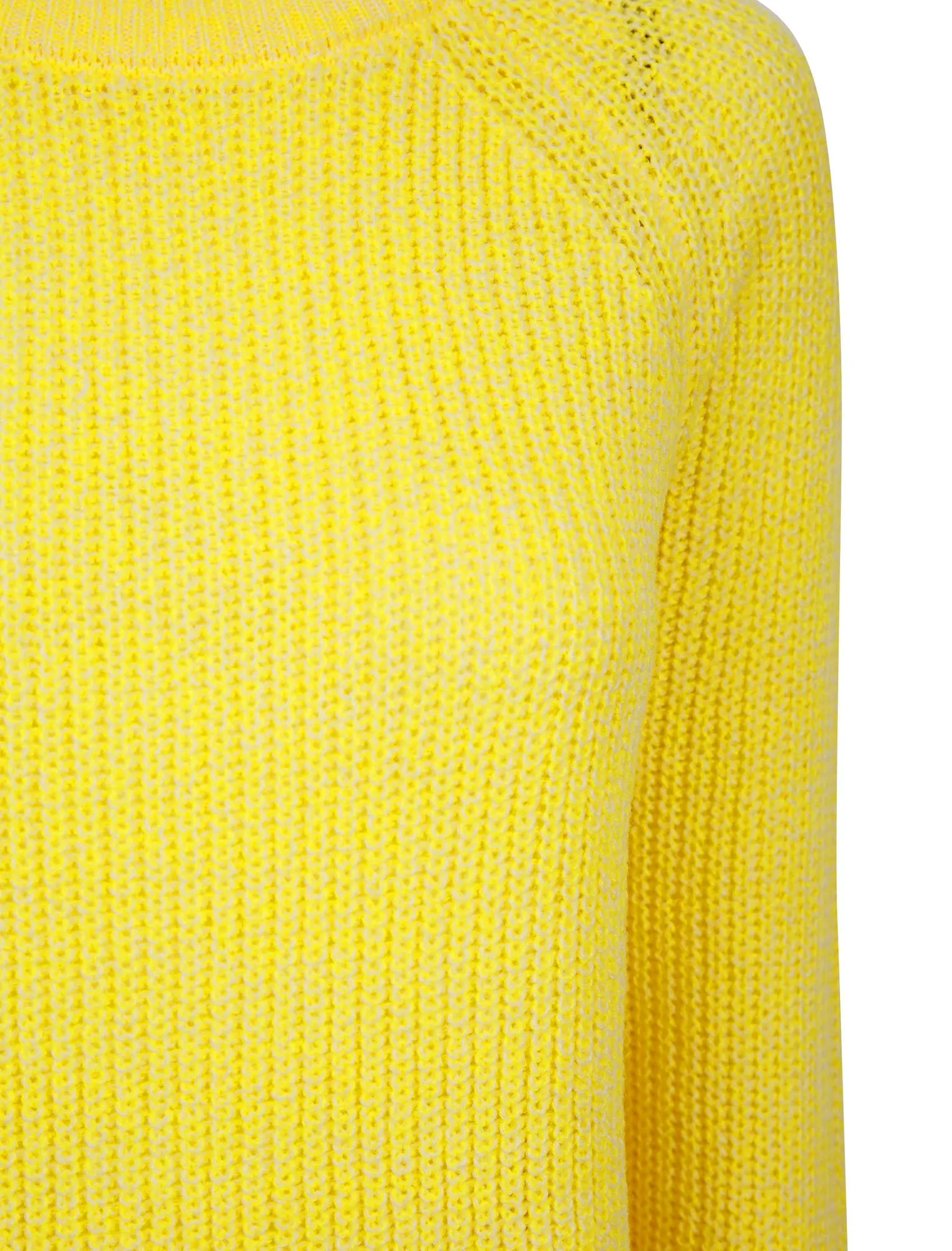 Lilycove Rib Knit Raglan Sleeve Crew Neck Fisherman Style Knitted Jumper in Yellow - Amara Raya sold by Tokyo Laundry product image thumbnail 3