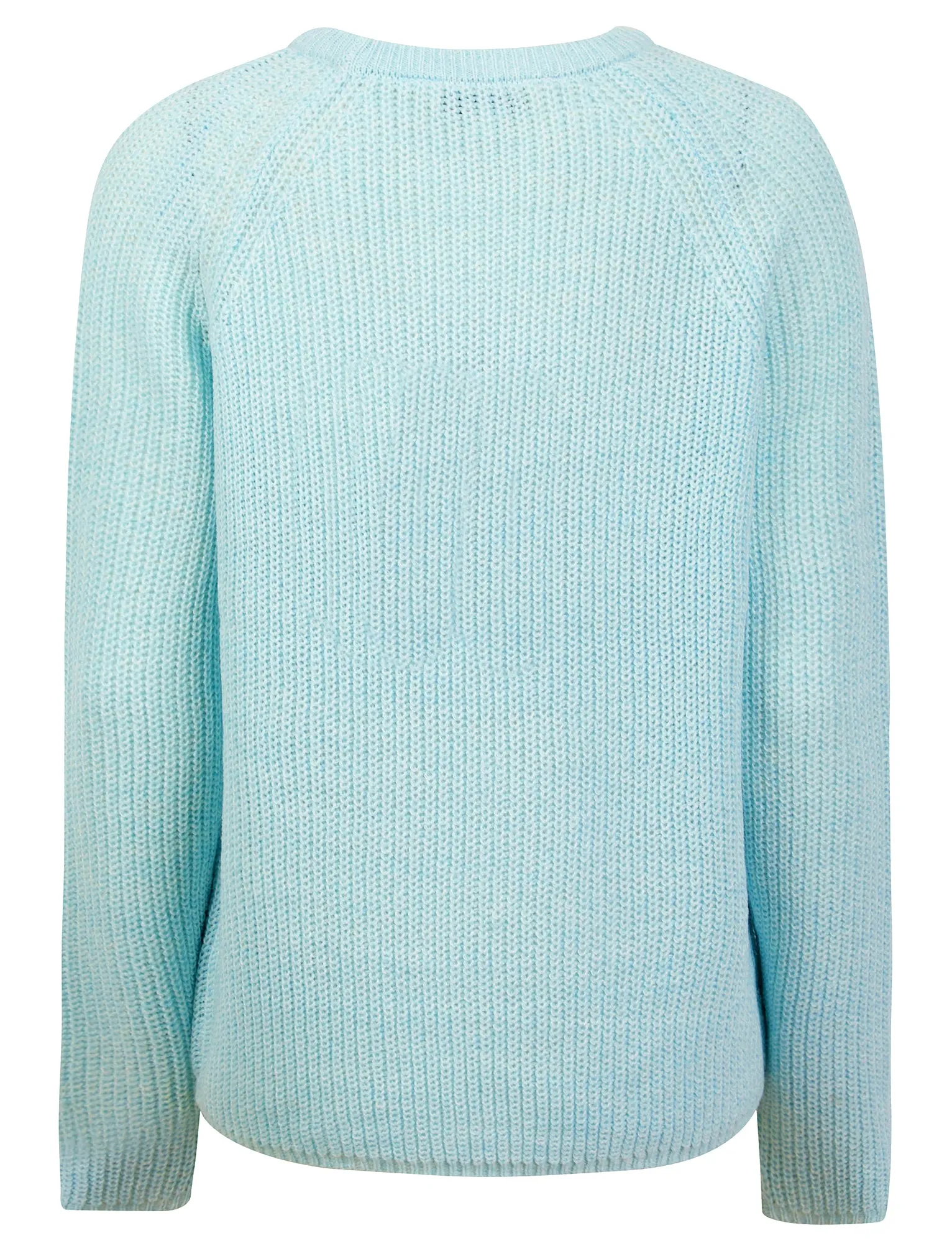 Lilycove Rib Knit Raglan Sleeve Crew Neck Fisherman Style Knitted Jumper in Ice Blue - Amara Raya sold by Tokyo Laundry product image thumbnail 2