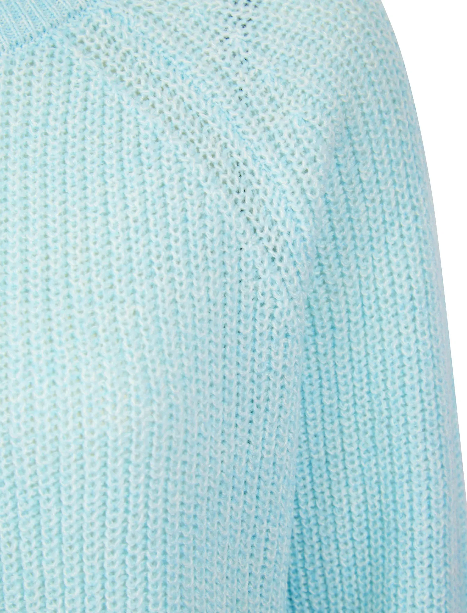Lilycove Rib Knit Raglan Sleeve Crew Neck Fisherman Style Knitted Jumper in Ice Blue - Amara Raya sold by Tokyo Laundry product image thumbnail 3