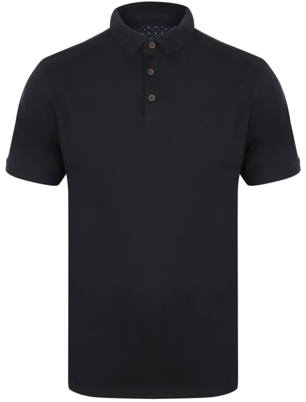 Ranelagh Cotton Polo Shirt In Black - Kensington Eastside made by Tokyo Laundry