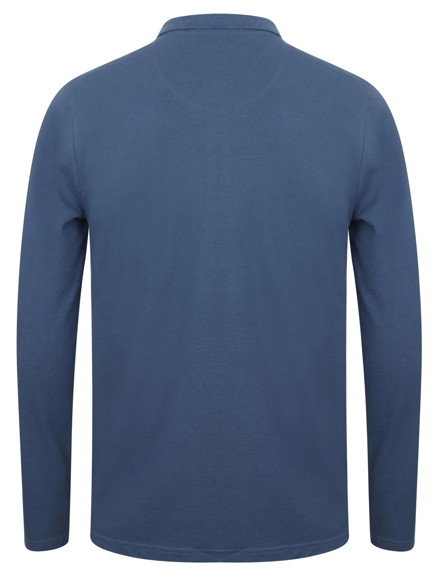 Edmonds Long Sleeve Polo Top In Bijou Blue - Kensington Eastside sold by Tokyo Laundry product image thumbnail 2