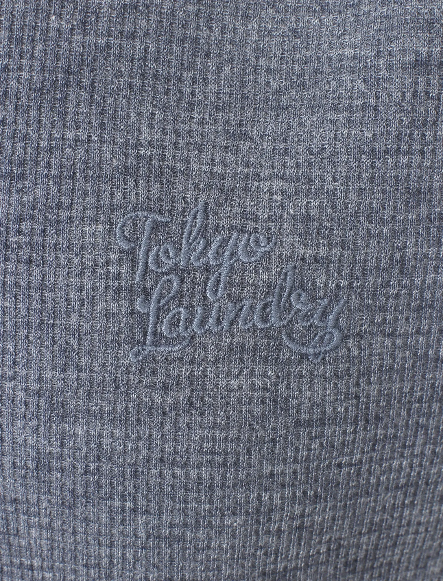 Lough Waffle Textured Burn Out T-Shirt In True Navy - Tokyo Laundry sold by Tokyo Laundry product image thumbnail 3