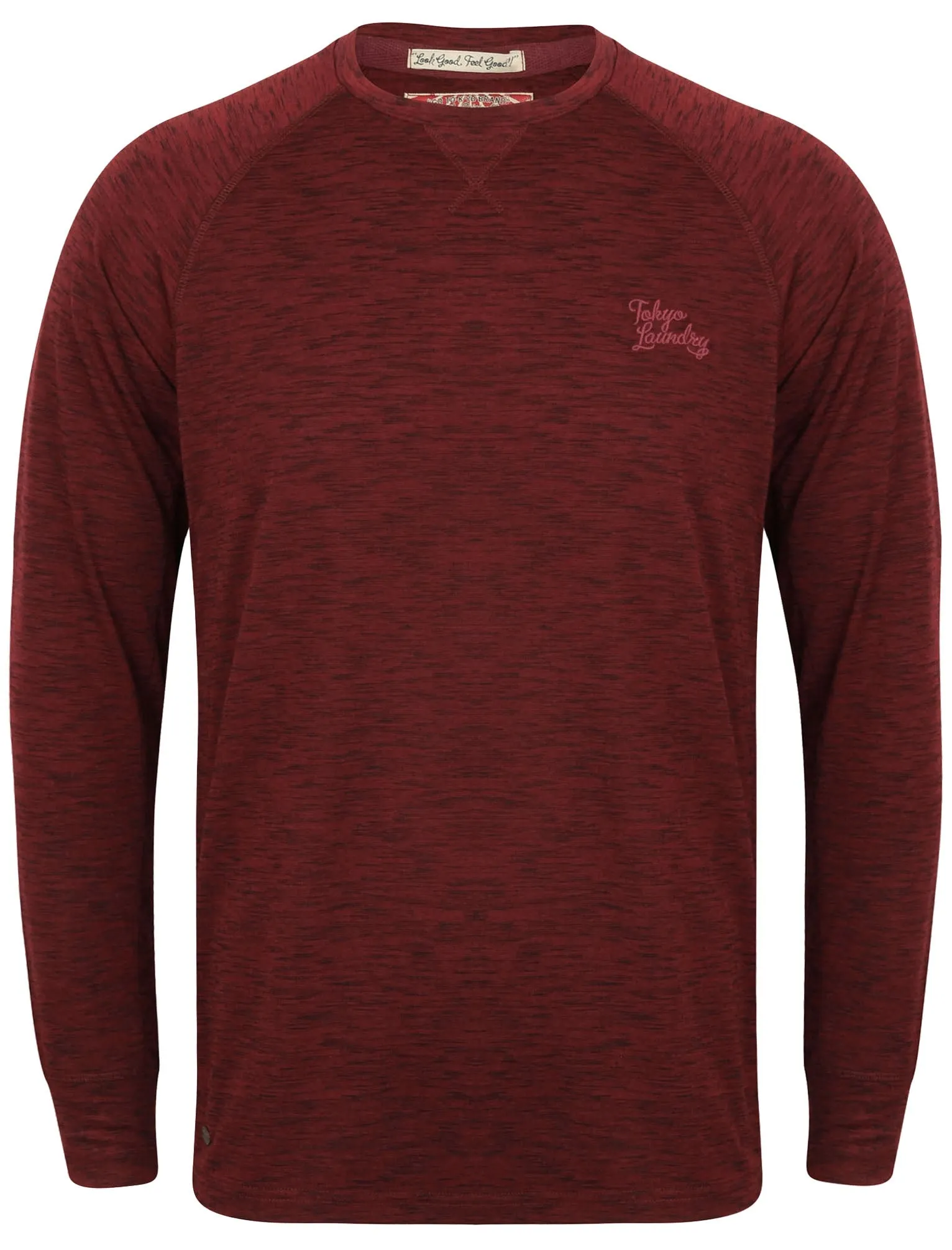 Rushlake Injection Dyed Long Sleeve Top in Oxblood - Tokyo Laundry sold by Tokyo Laundry