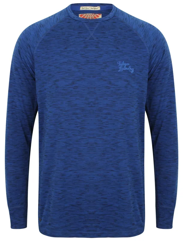Rushlake Injection Dyed Long Sleeve Top in Sapphire - Tokyo Laundry made by Tokyo Laundry