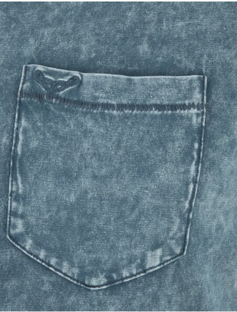 Eureka Burn Out Short Sleeve T-Shirt in Denim sold by Tokyo Laundry product image thumbnail 3