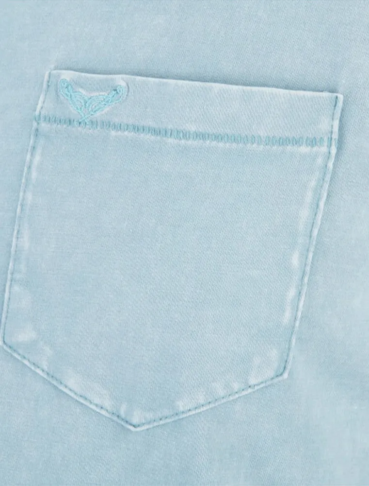 Eureka Burn Out Short Sleeve T-Shirt in Cornflower Blue sold by Tokyo Laundry product image thumbnail 3