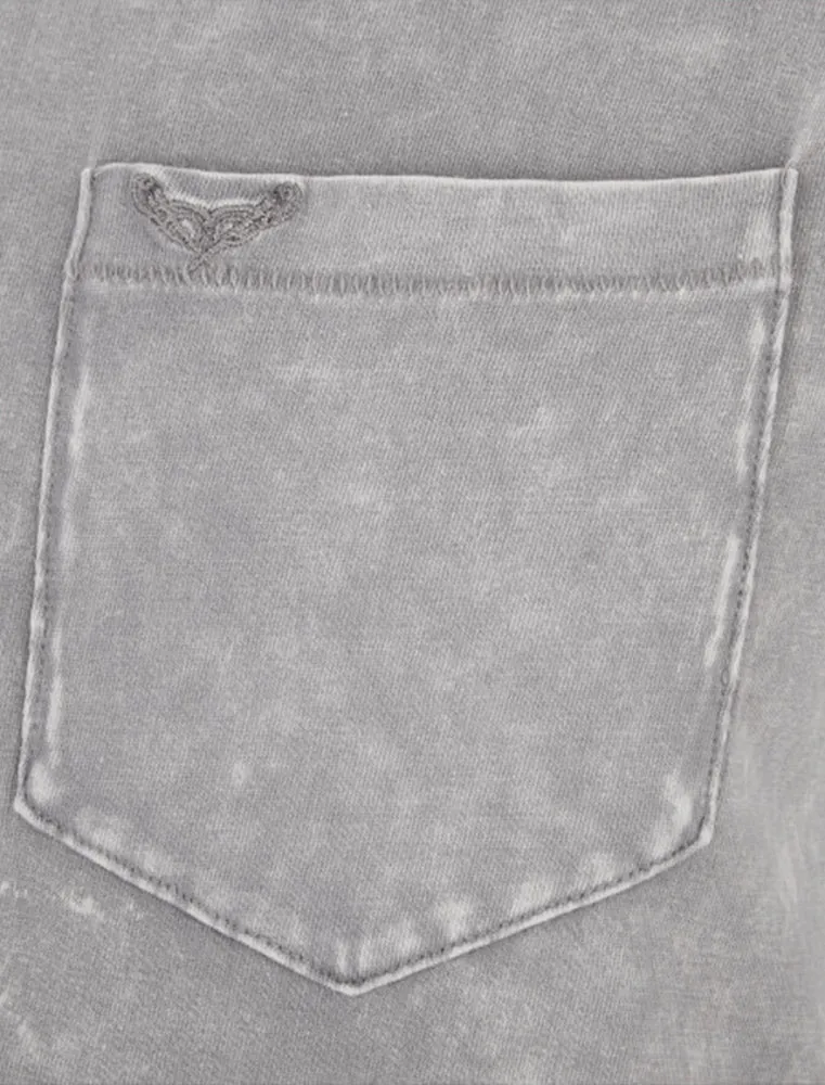 Eureka Burn Out Short Sleeve T-Shirt in Grey sold by Tokyo Laundry product image thumbnail 3