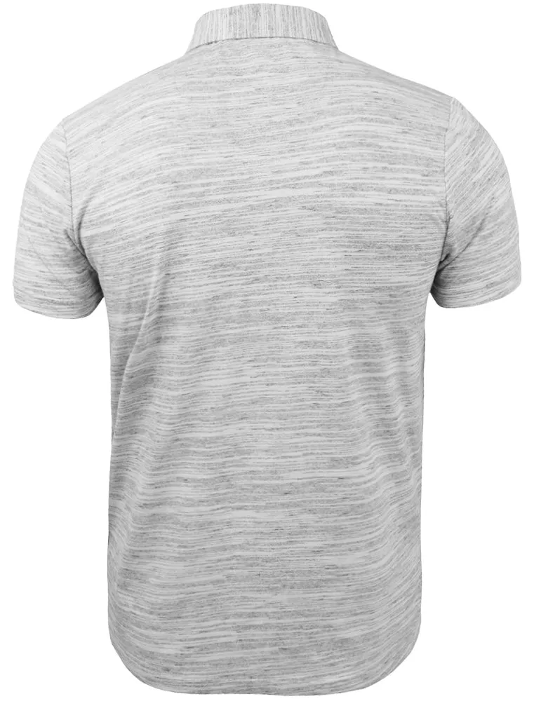 Ekam Zip Up Space Dye Polo Shirt in Grey sold by Tokyo Laundry product image thumbnail 2