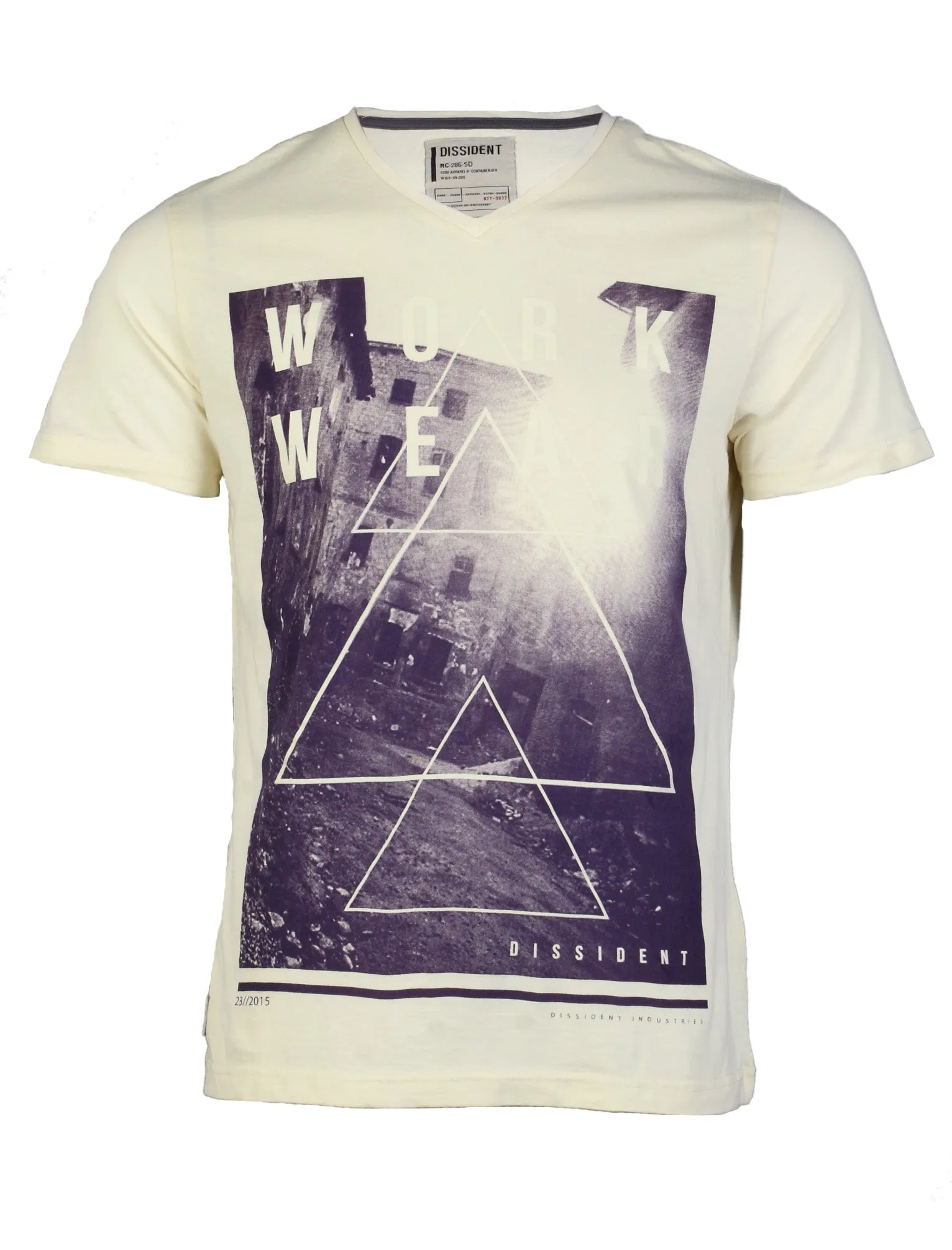 Dissident Workwear T-Shirt in Tender Yellow sold by Tokyo Laundry