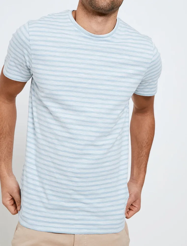 Honeylake Stripe Crew Neck T-Shirt in Cornflower Blue sold by Tokyo Laundry product image thumbnail 2