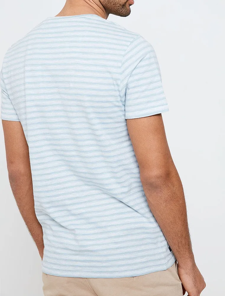 Honeylake Stripe Crew Neck T-Shirt in Cornflower Blue sold by Tokyo Laundry product image thumbnail 3