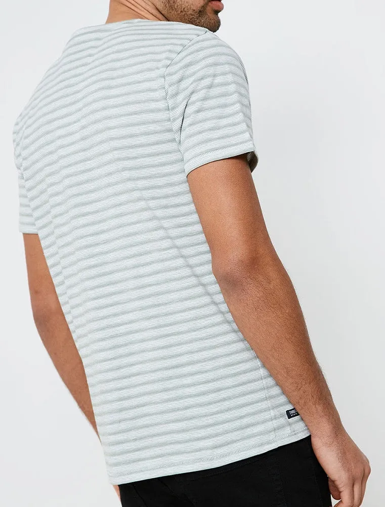 Honeylake Stripe Crew Neck T-Shirt in Sage Green sold by Tokyo Laundry product image thumbnail 2