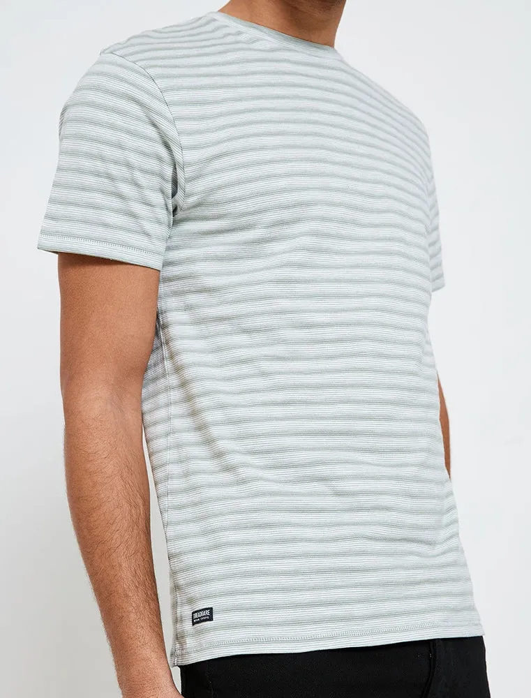 Honeylake Stripe Crew Neck T-Shirt in Sage Green sold by Tokyo Laundry product image thumbnail 3