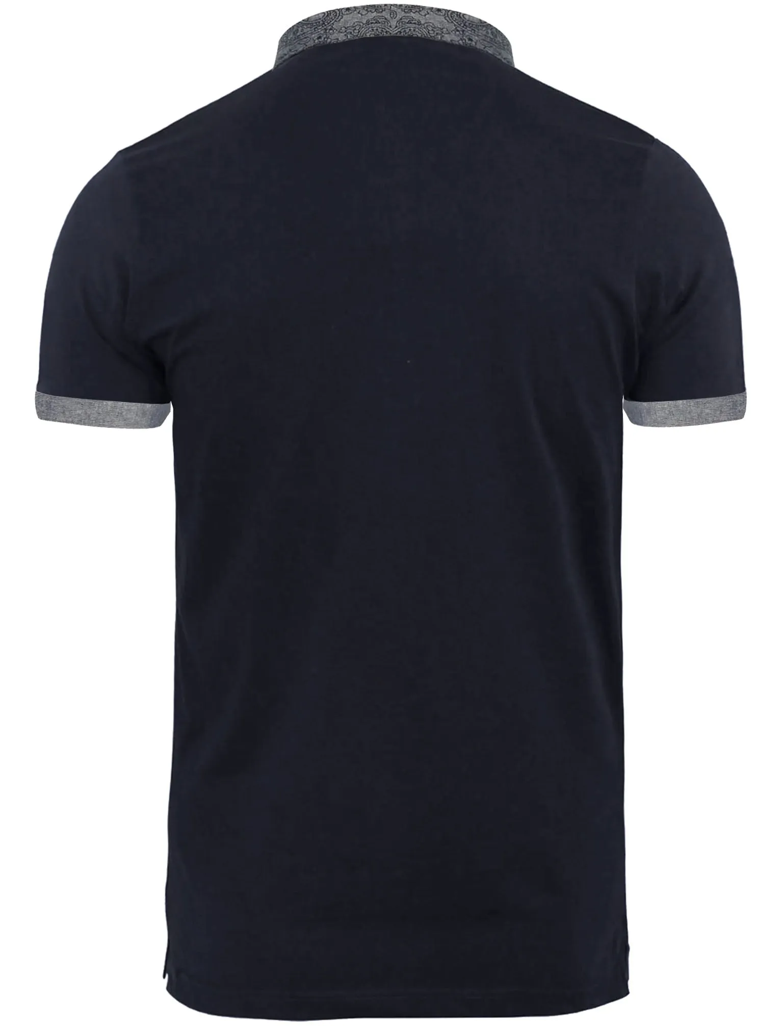 Gill Polo Shirt with Paisley Trim in Navy sold by Tokyo Laundry product image thumbnail 2