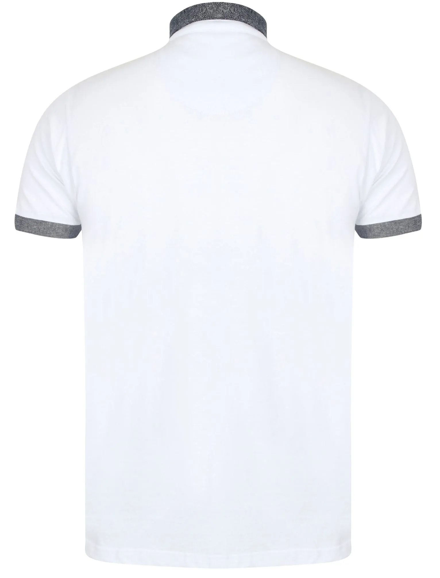 Gill Polo Shirt with Paisley Trim in White sold by Tokyo Laundry product image thumbnail 2