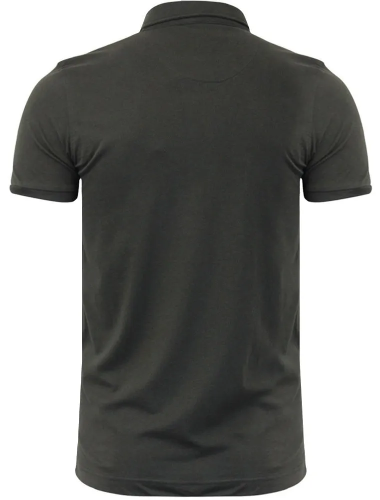 Frazer Cotton Jersey Polo Shirt with Chest Pockets in Khaki sold by Tokyo Laundry product image thumbnail 2