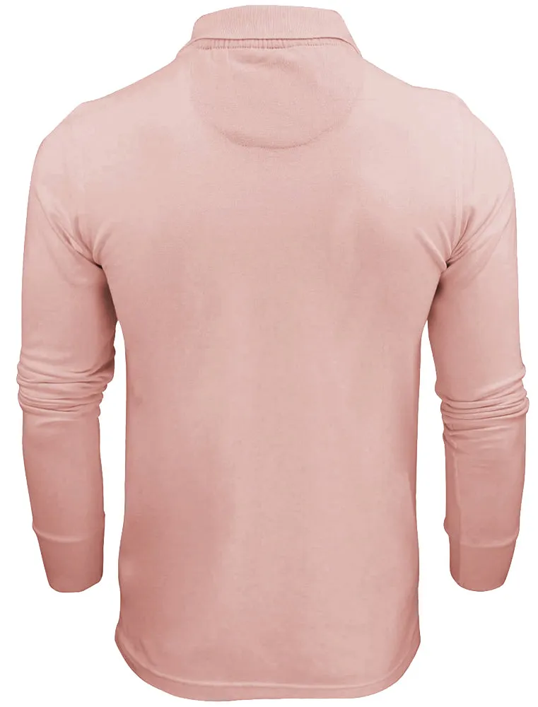 Howell Long Sleeve Polo Shirt in Pink sold by Tokyo Laundry product image thumbnail 2