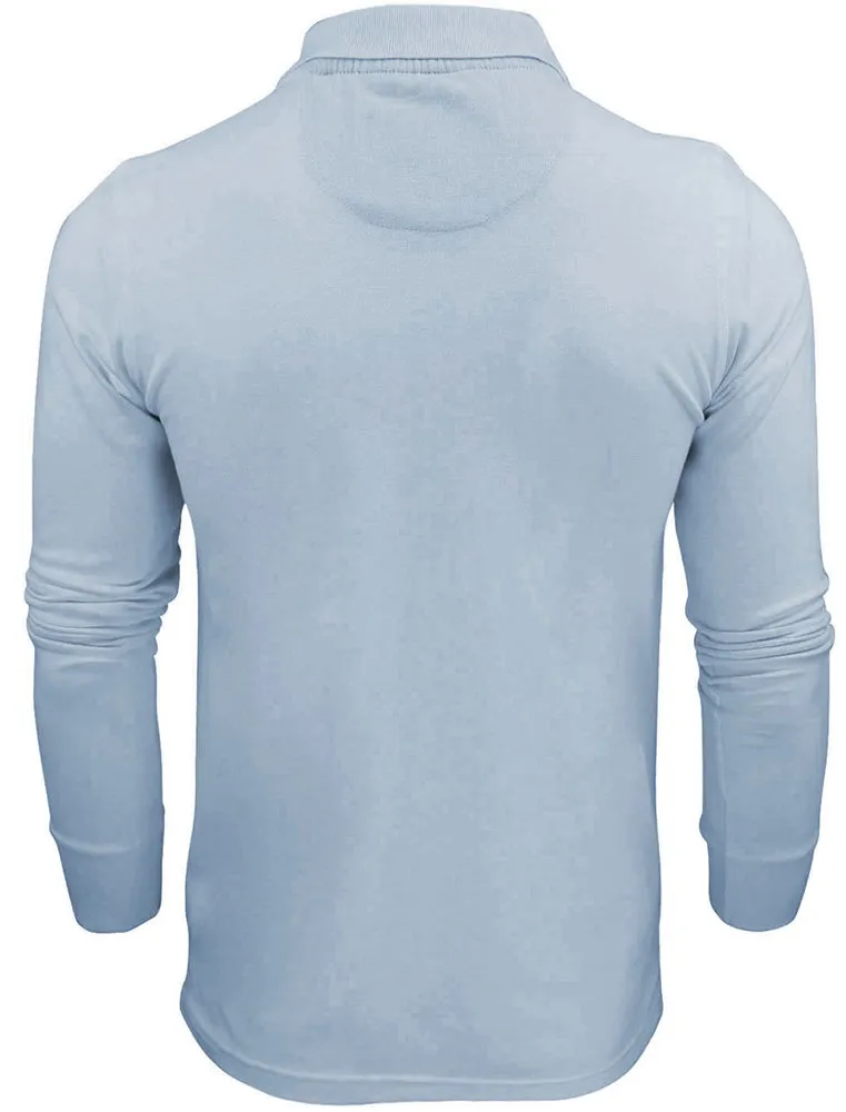 Howell Long Sleeve Polo Shirt in Light Blue sold by Tokyo Laundry product image thumbnail 2
