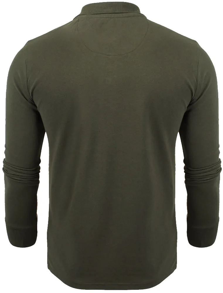 Howell Long Sleeve Polo Shirt in Khaki sold by Tokyo Laundry product image thumbnail 2