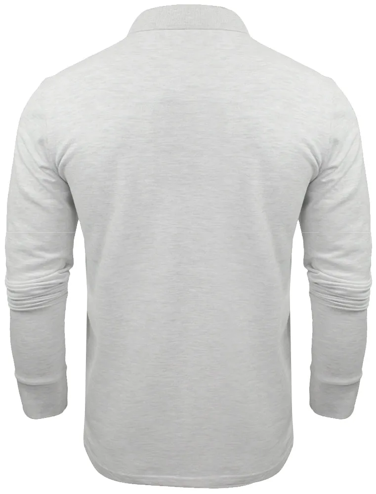 Howell Long Sleeve Polo Shirt in Ecru Marl sold by Tokyo Laundry product image thumbnail 2