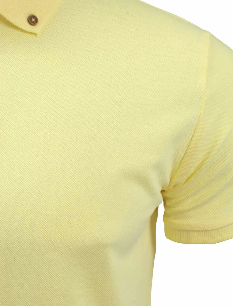 Link Pique Cotton Polo Shirt in Yellow sold by Tokyo Laundry product image thumbnail 3