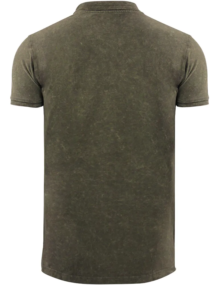 ArnieB Washed Pique Polo Shirt in Khaki sold by Tokyo Laundry product image thumbnail 2