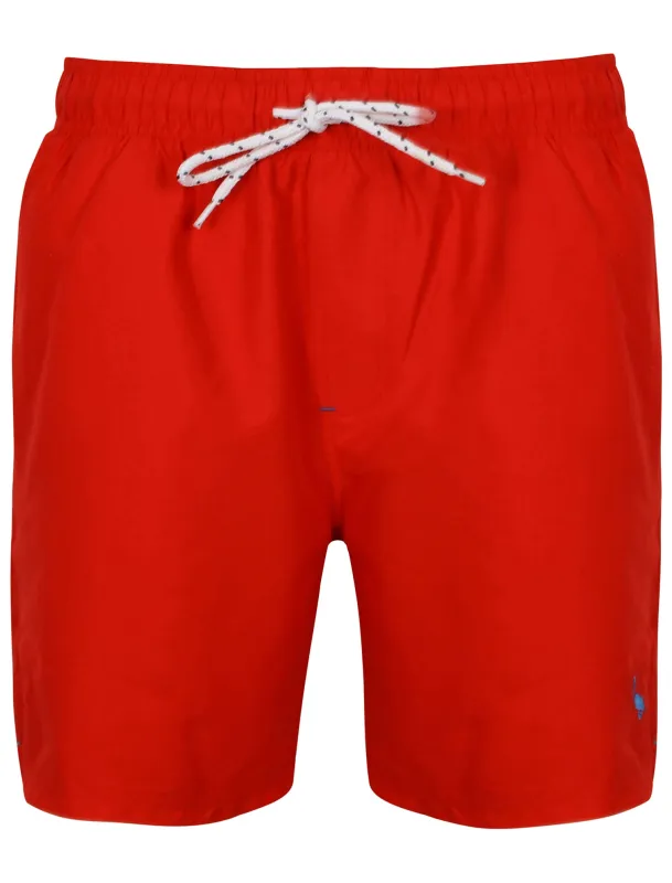 Wavertree Swim Shorts in Firebrick Red - South Shore made by Tokyo Laundry