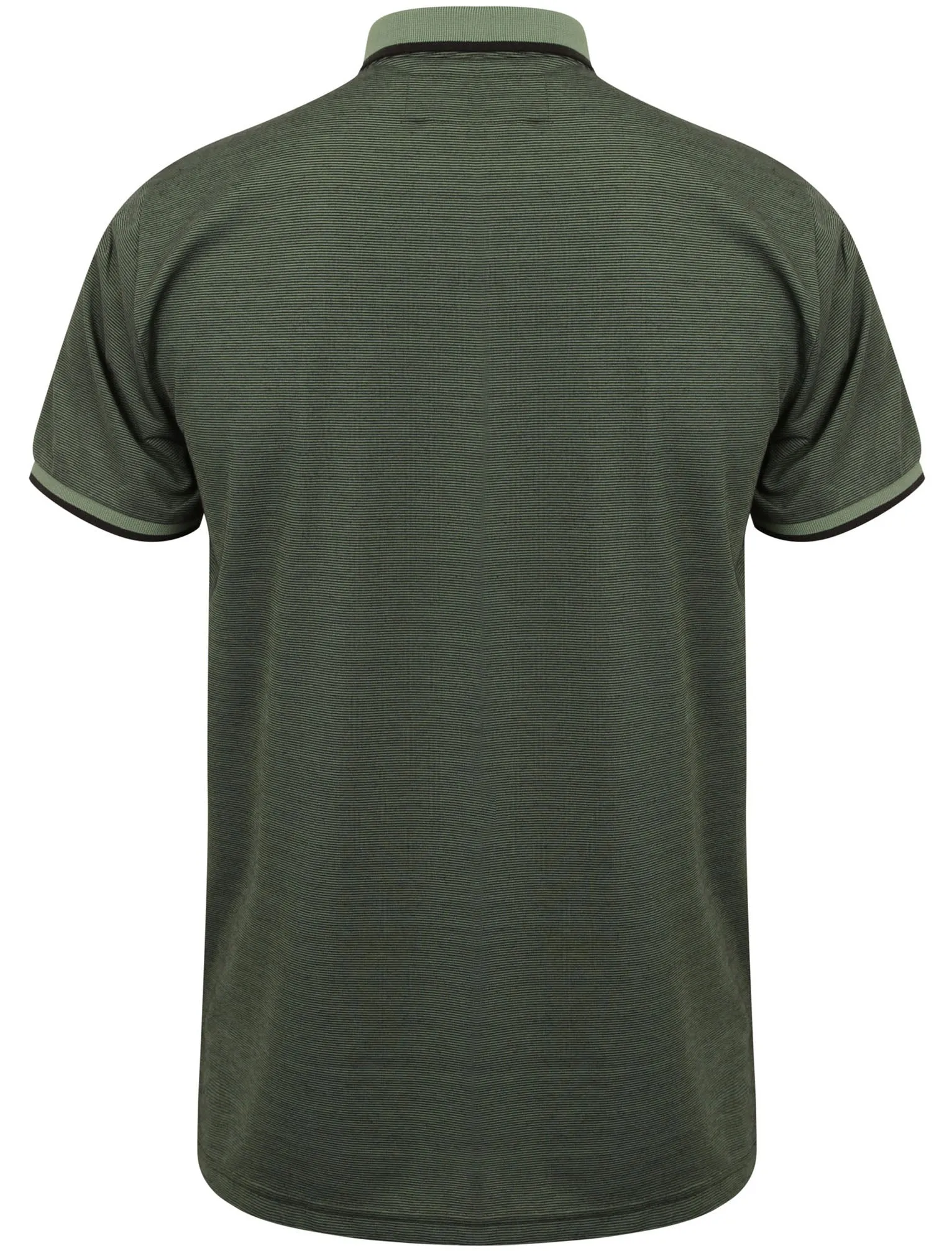 Dunelm Striped Jersey Polo Shirt in Thyme - Dissident sold by Tokyo Laundry product image thumbnail 2