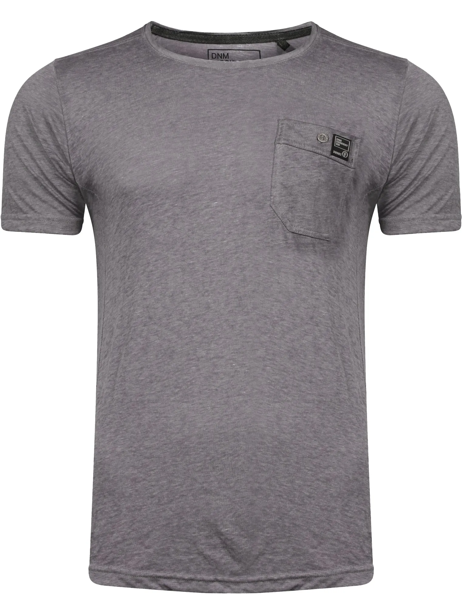 Burnwest Crew Neck Burnout T-Shirt with Pocket in Industrial - Dissident sold by Tokyo Laundry