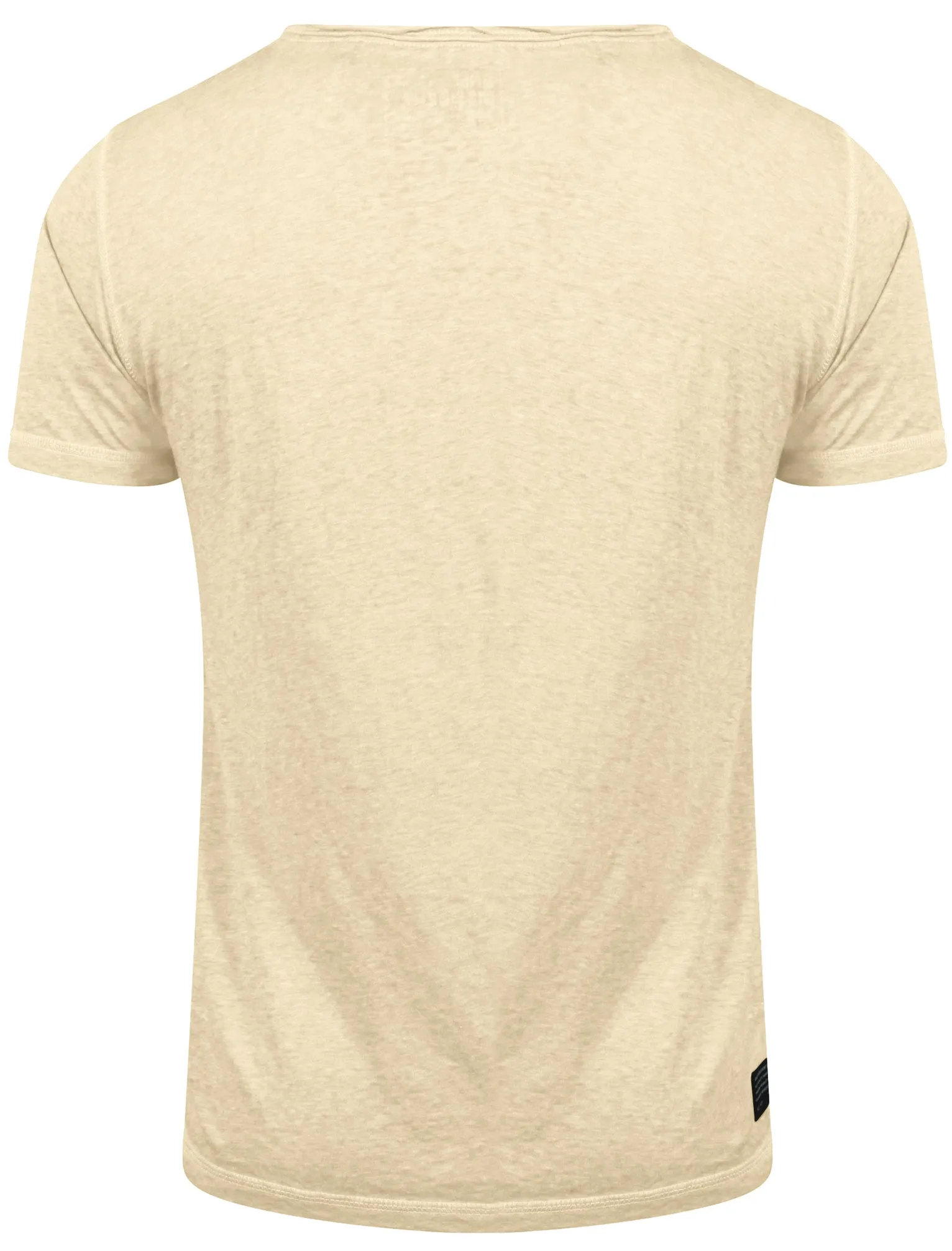Burnsouth V Neck Burnout T-Shirt with Pocket in Oyster Beige - Dissident sold by Tokyo Laundry product image thumbnail 2