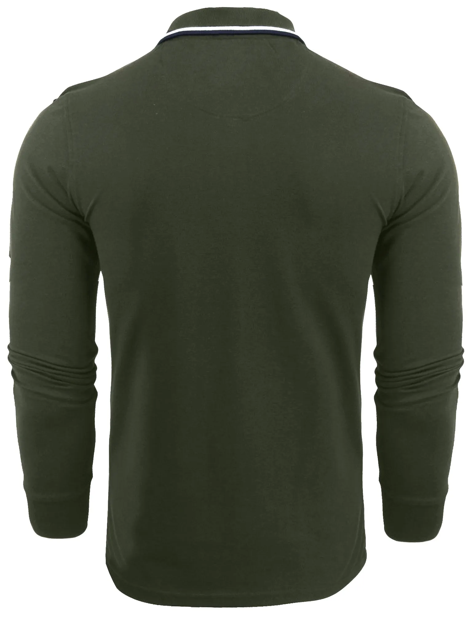 Kennedy Tipped Collar Long Sleeve Polo Shirt in Khaki sold by Tokyo Laundry product image thumbnail 2