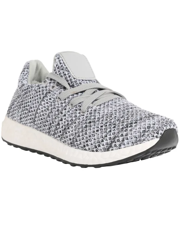 Womens Kaye Lace Up Fashion Trainers in Grey sold by Tokyo Laundry