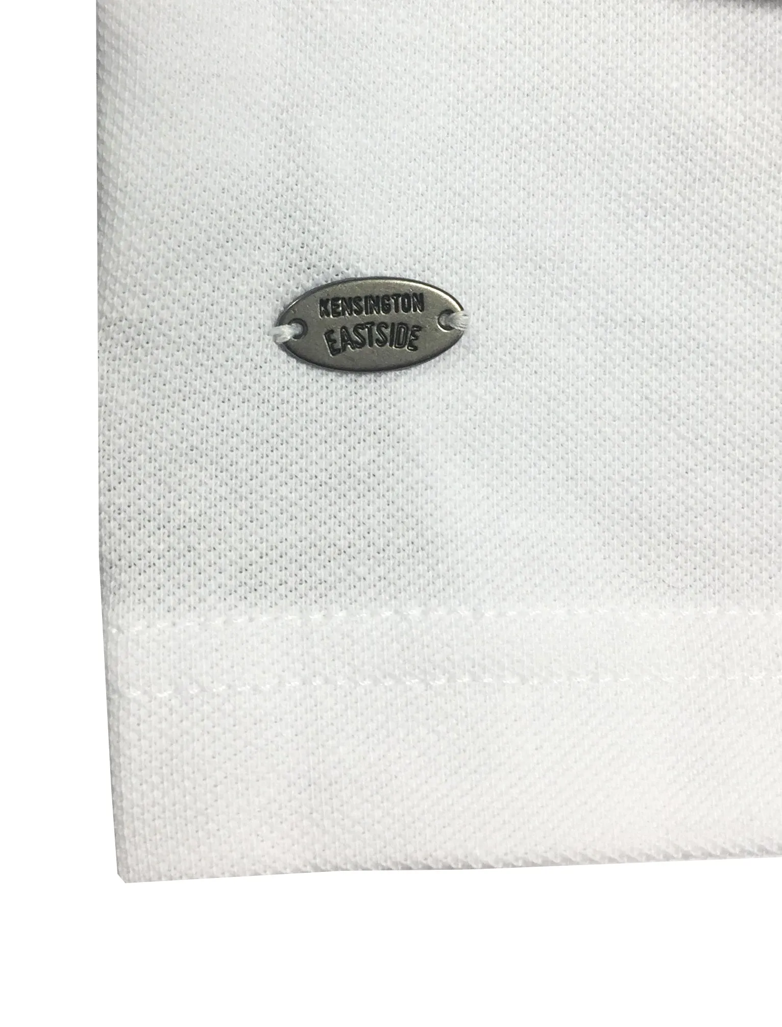 Dunstable Chambray Collar Polo Shirt in Optic White - Kensington Eastside sold by Tokyo Laundry product image thumbnail 4
