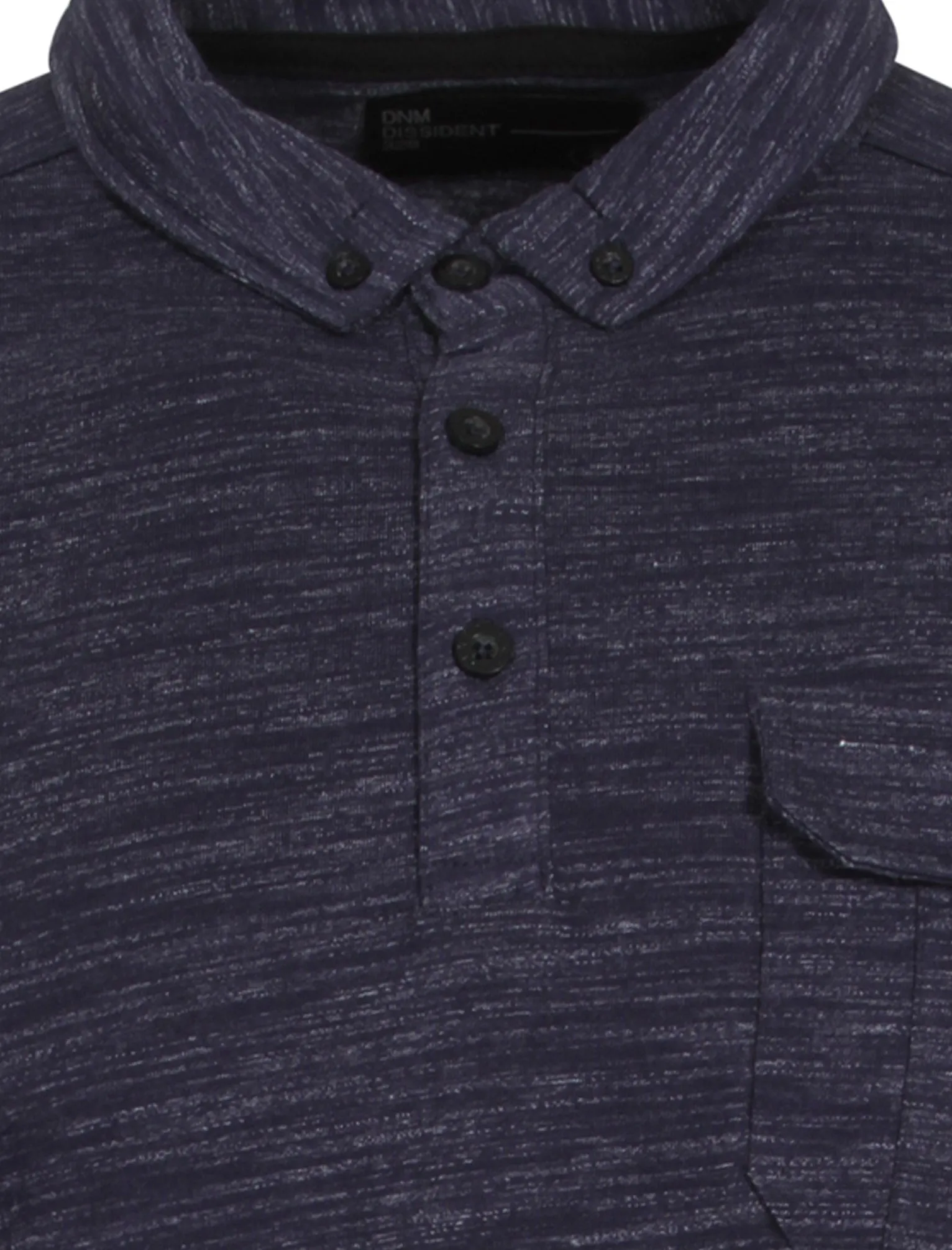Dulwich Space Dye Polo Shirt in Blue - Dissident sold by Tokyo Laundry product image thumbnail 3