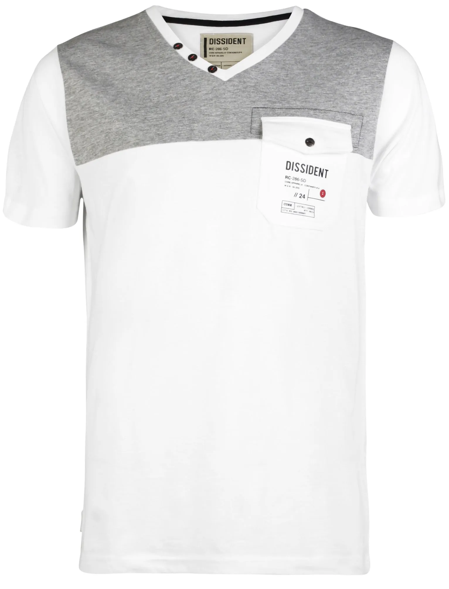 Dissident Westone T-Shirt in Optic White sold by Tokyo Laundry