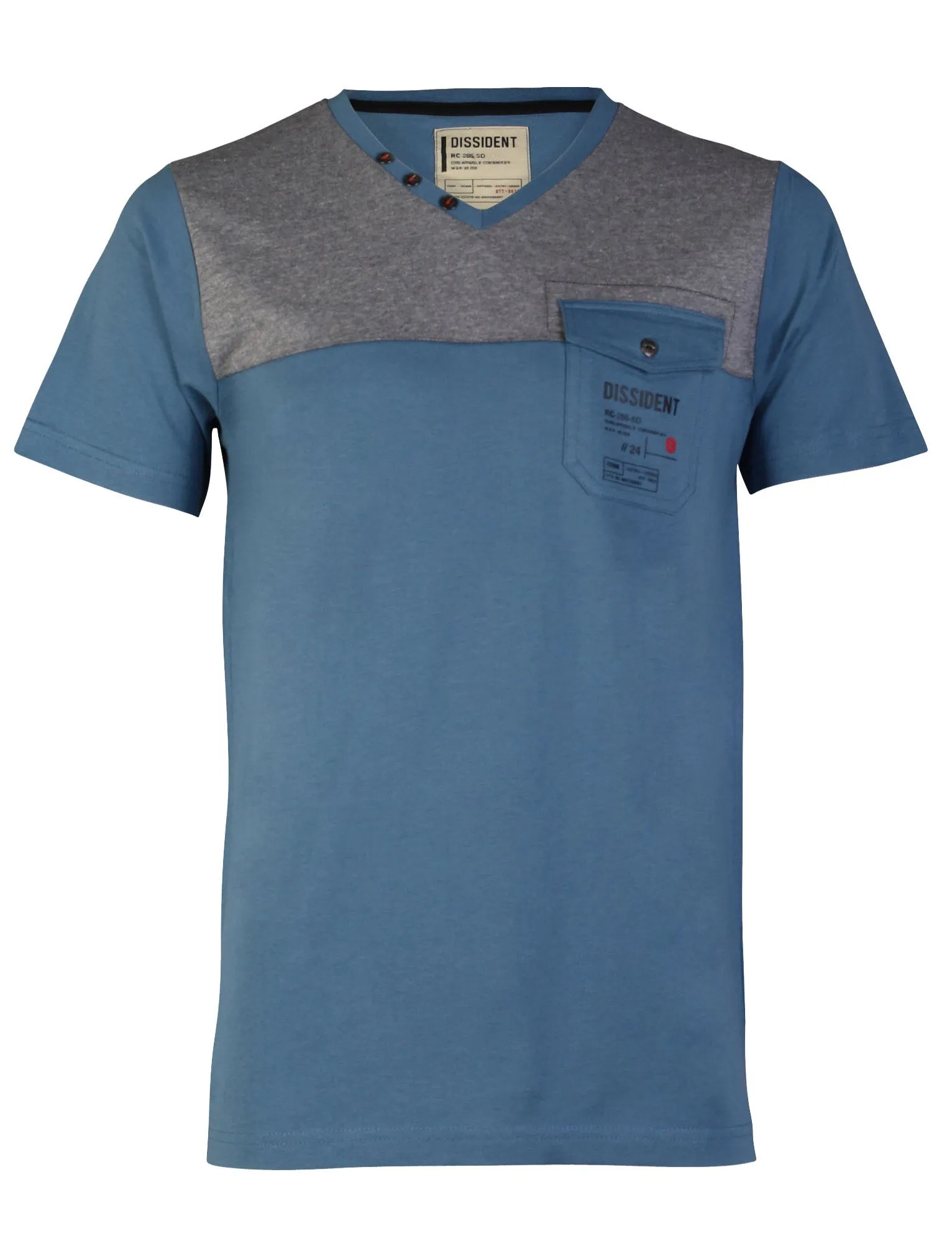 Dissident Westone T-Shirt in Vintage Blue sold by Tokyo Laundry