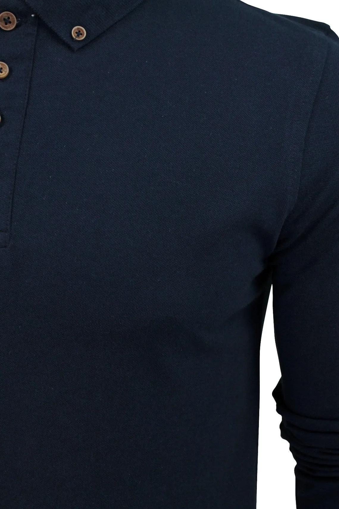 Howell Long Sleeve Polo Shirt in Vintage Indigo sold by Tokyo Laundry product image thumbnail 3