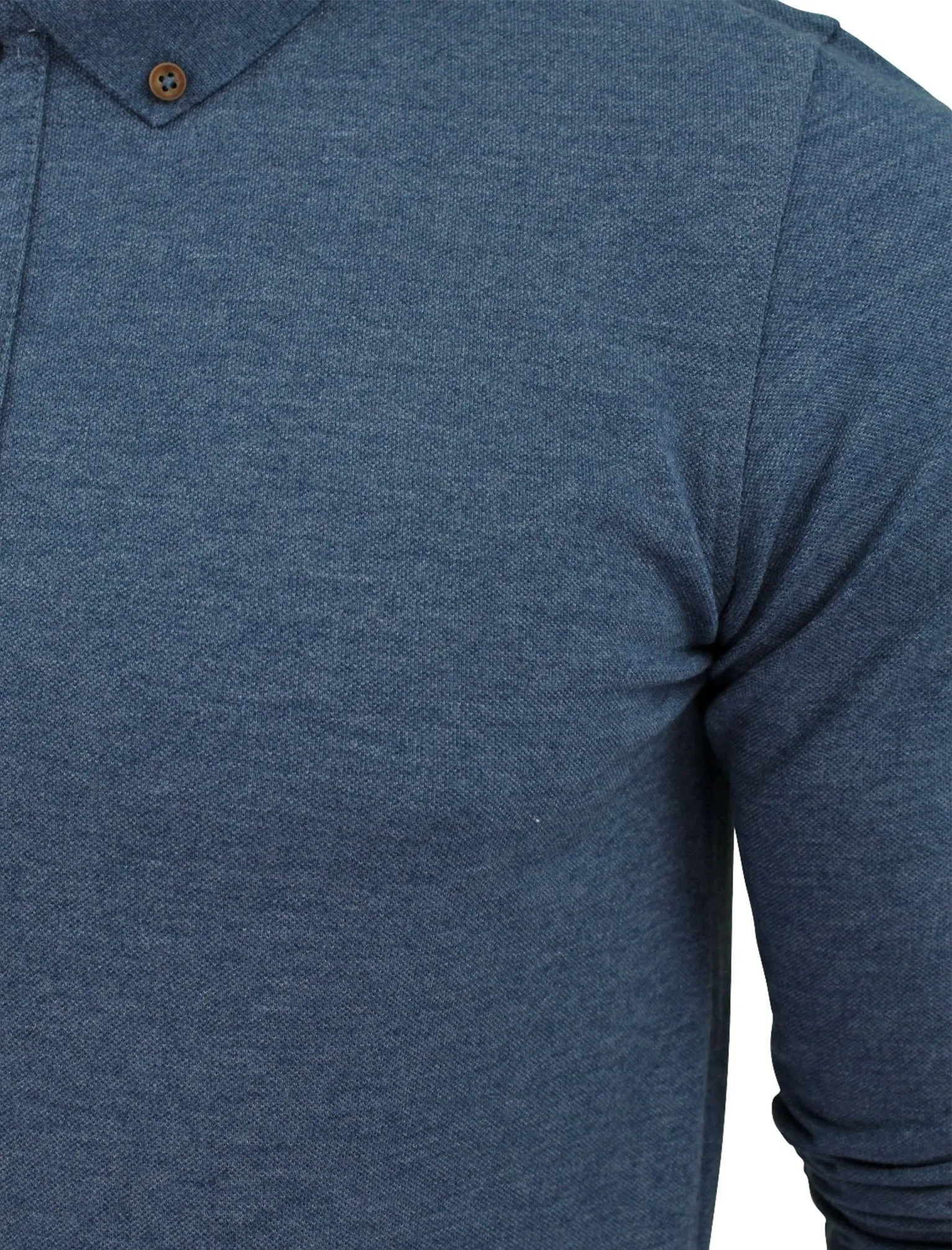 Howell Long Sleeve Polo Shirt in Ocean Blue sold by Tokyo Laundry product image thumbnail 3