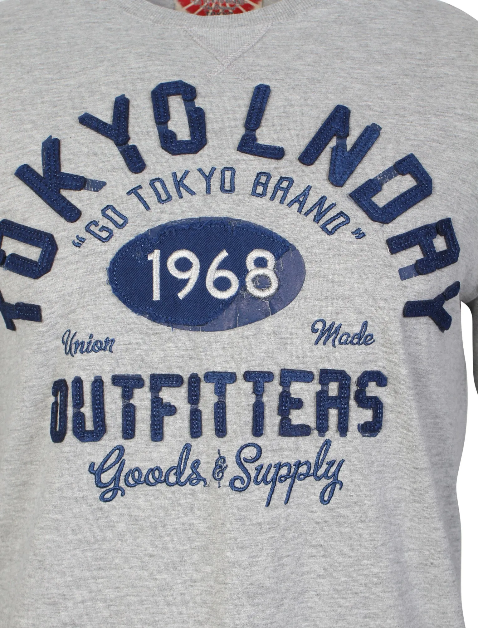 Long Sleeved Printed Top in Light Grey Marl - Tokyo Laundry sold by Tokyo Laundry product image thumbnail 3