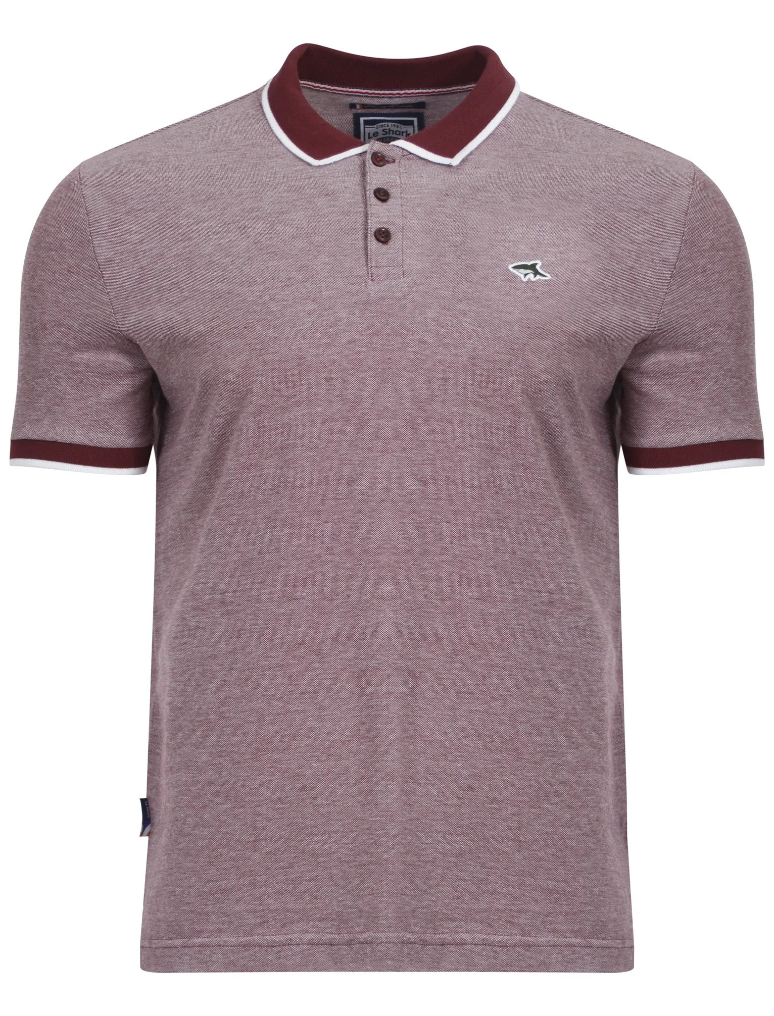 Le Shark oxblood polo shirt sold by Tokyo Laundry