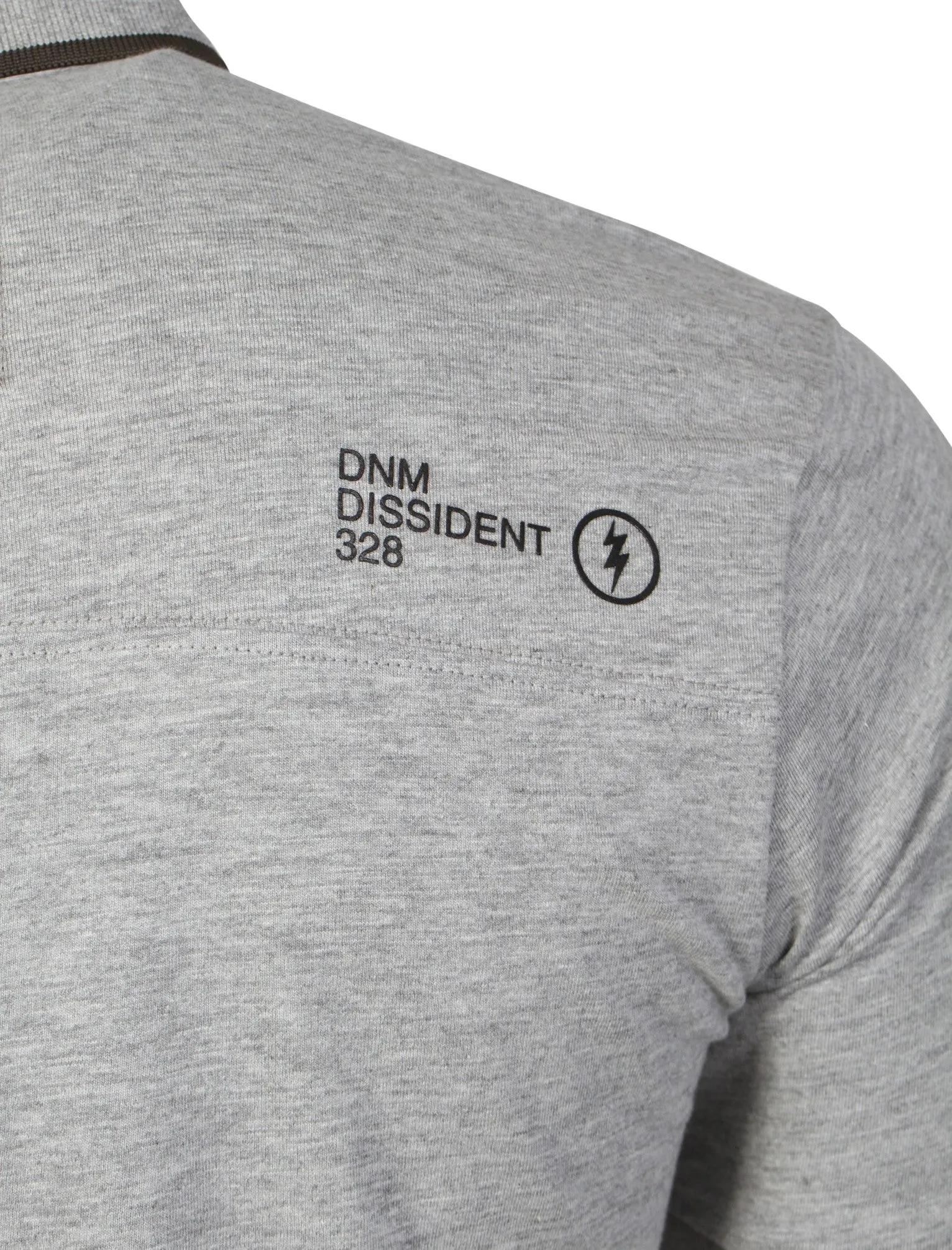 Cotton Polo Shirt in Light Grey Marl - Dissident sold by Tokyo Laundry product image thumbnail 3