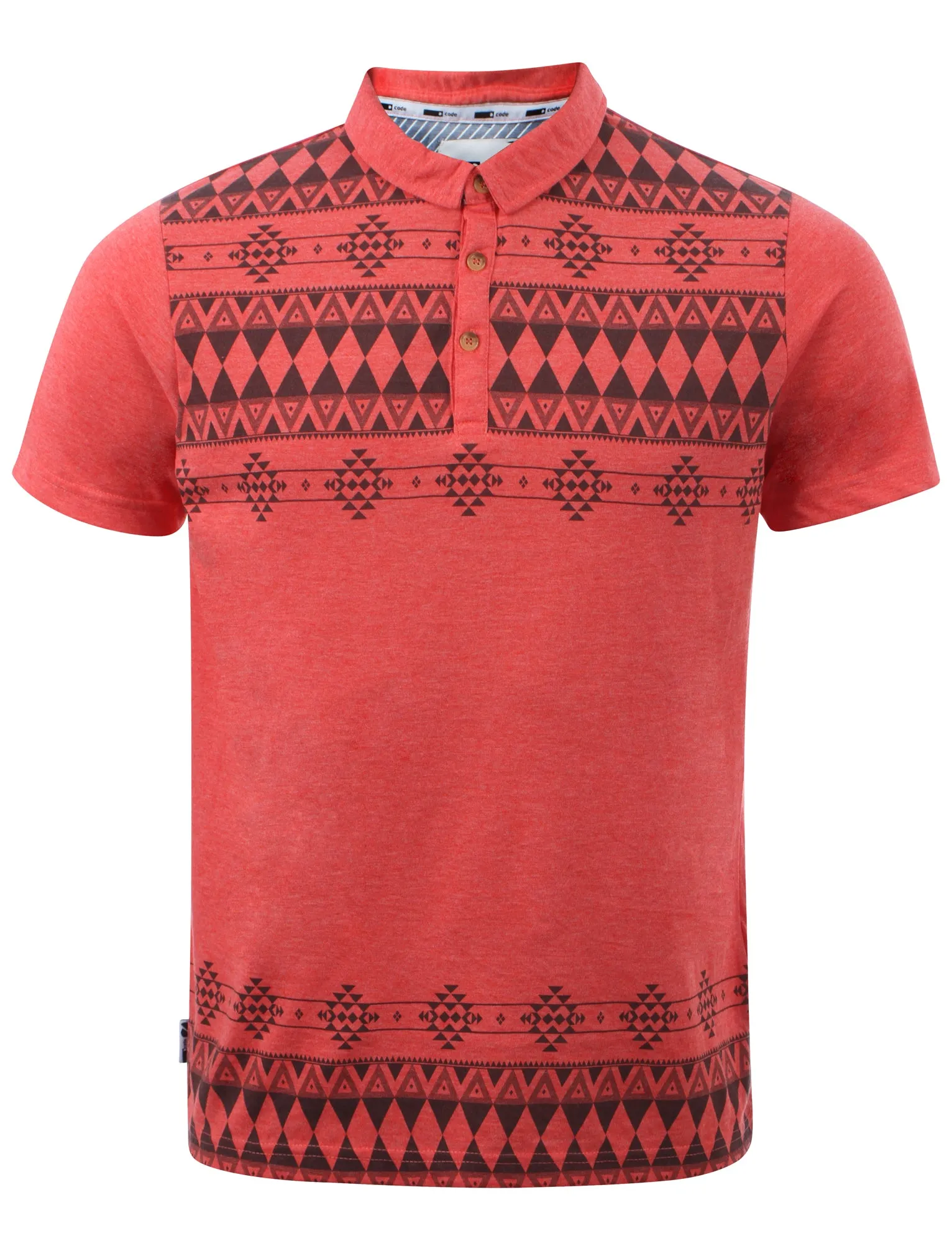 D-Code Brookland polo shirt in Red Marl sold by Tokyo Laundry