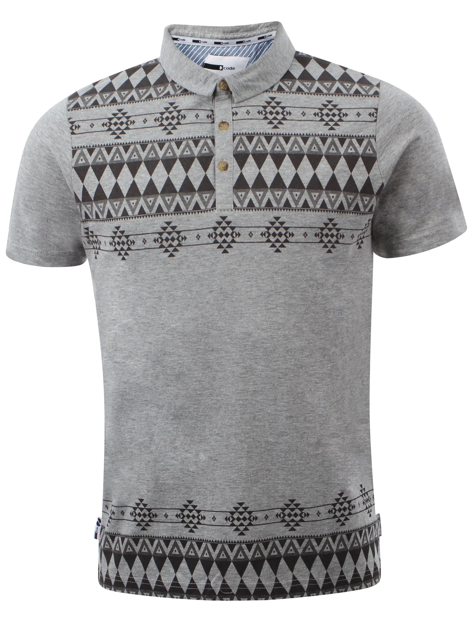 D-Code Brookland polo shirt in Light Grey Marl sold by Tokyo Laundry