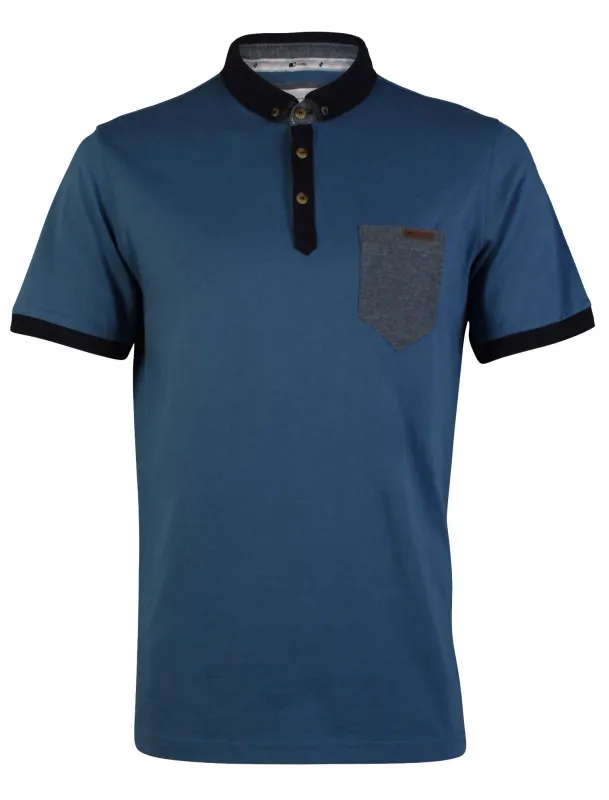 Span Blue Bird Polo Shirt - D-Code made by Tokyo Laundry