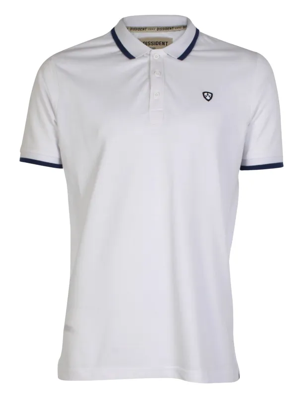 Stretton Optic White Polo Shirt - Dissident made by Tokyo Laundry